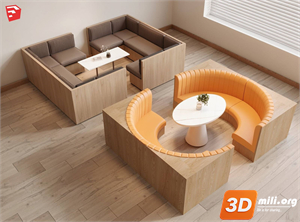 Cafe Furniture Skp Files 